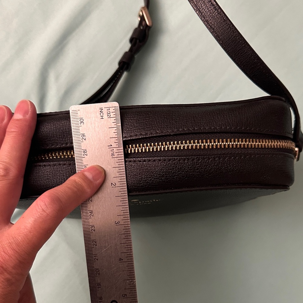EUC - Kate Spade Black Crossbody with Gold-Tone - Picture 4 of 7